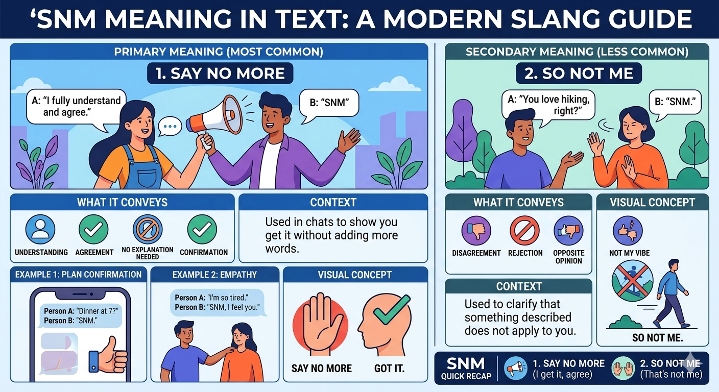 snm meaning in text