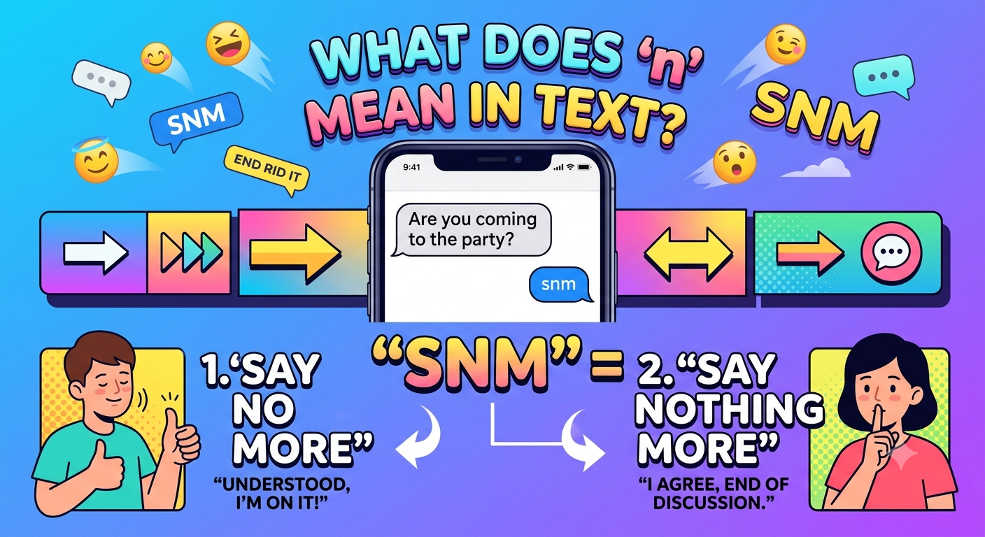 what does snm mean in text
