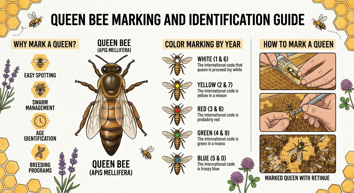 queen bee marking identification guide
